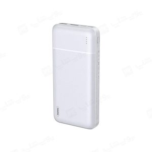 پاوربانک 20000mAh ریمکس مدل RPP-166 در رنگ بندی سفید است.
