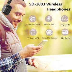 هدست بی سیم سودو مدل SD-1003با بلوتوث نسخه 5.0 می باشد.
