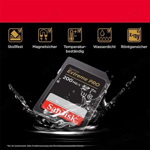 کارت حافظه سان دیسک مدل Extreme Pro ظرفیت 128 گیگابایت با مقاومت بالا می باشد.
