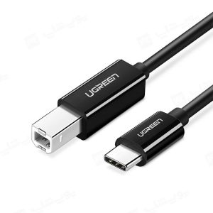 کابل تبدیل پرینتر تایپ C به USB-B یوگرین مدل US241 80811 به طول 1 متر