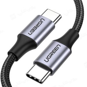 کابل شارژ تایپ C به تایپ C یوگرین مدل US261 به طول 1 متر دارای انعطاف پذیری بالا می باشد.
