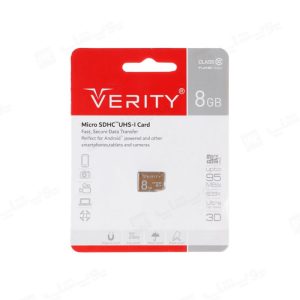 کارت حافظه میکرو SD وریتی مدل 633X ظرفیت 8 گیگابایت در بسته بندی مناسب و گارانتی می باشد.