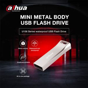 فلش مموری داهوا مدل U156 USB3.2 Gen1 ظرفیت 128 گیگابایت با بدنه فلزی می باشد.