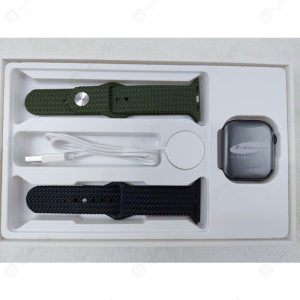 ساعت هوشمند مدل HK10 Pro نسخه Chat GPT دارای شارژر مگنتی با کابل USB می باشد.