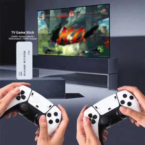 کنسول بازی مینی طرح PS5 مدل M15 به همراه 2 دسته بی سیم امکان پخش موسیقی و ویدیو را دارد