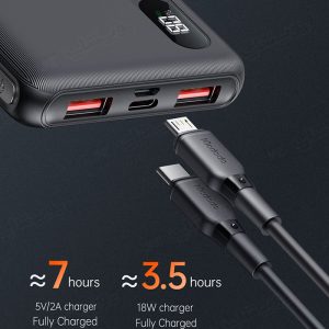 پاوربانک 10000mAh مک دودو مدل MC-604 با امکان شارژ سریع خود پاوربانک می باشد.