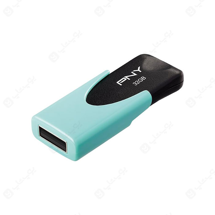 فلش مموری PNY مدل FD32GATT4PAS1KA-EF USB2.0 با ظرفیت 32 گیگابایت با بازشوی کشوئی می باشد.