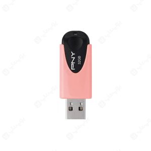 فلش مموری PNY مدل FD32GATT4PAS1KA-EF USB2.0 با ظرفیت 32 گیگابایت در رنگ بندی صورتی است.