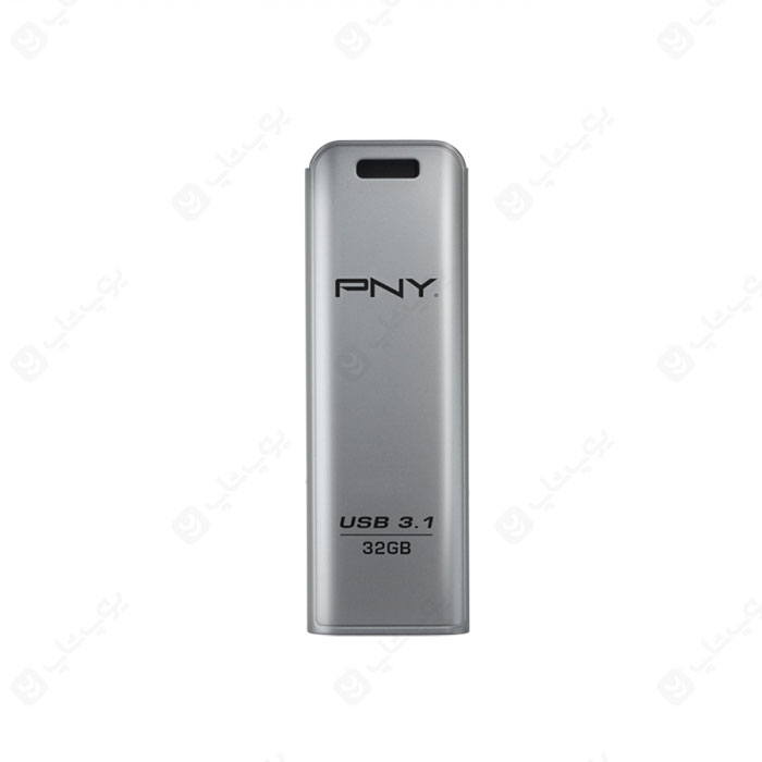 فلش مموری PNY مدل FD32GESTEEL31G-EF USB3.1 ELITE با ظرفیت 32 گیگابایت در رنگ بندی سیلور