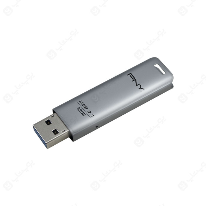 فلش مموری PNY مدل FD32GESTEEL31G-EF USB3.1 با ظرفیت 32 گیگابایت با بازشوی کشویی می باشد.