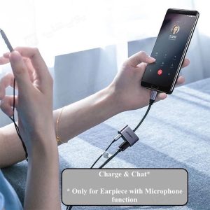 مبدل تایپ C به تایپ C و AUX یوگرین مدل AV161 دارای قابلیت استفاده از میکروفون می باشد.