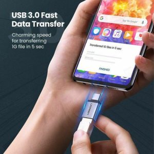 تبدیل OTG تایپ C به USB 3.0 یوگرین مدل US270 دارای پورت USB 3.0 است.