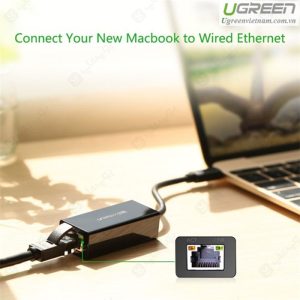 تبدیل Type C به LAN یوگرین مدل 30287 دارای پورت LAN با اتصال مطمئن می باشد.