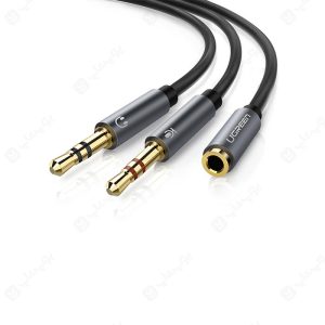 تبدیل 2 به 1 صدا هدست 3.5 میلی متر ماده یوگرین AV140