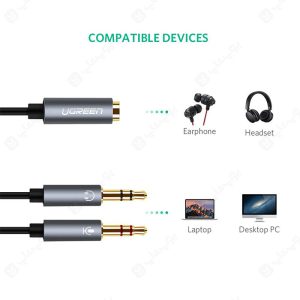 تبدیل 2 به 1 صدا هدست 3.5 میلی متر ماده یوگرین AV140 با کیفیت ساخت عالی