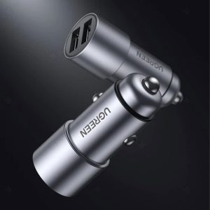 شارژر فندکی 24W یوگرین 50592 CD130 با آمپرمتر داخلی