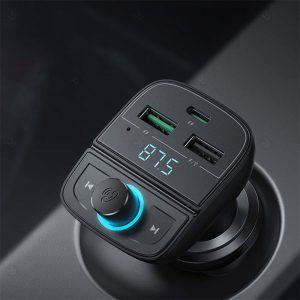 شارژر فندکی 31.5W و فرستنده بلوتوث یوگرین CD229 با قابلیت تنظیم خودکار جریان