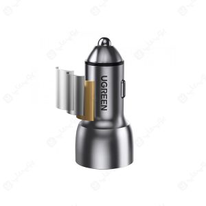 شارژر فندکی 36W PD+QC3.0 یوگرین 70594 CD213 شارژ دو دستگاه مجزا را به شکل همزمان ممکن می‌کند