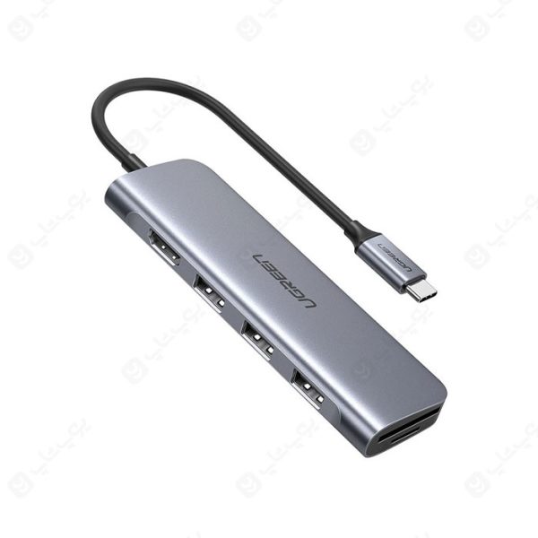 هاب 6 پورت Type C به USB 3.0 با یک پورت HDMI و درگاه کارت حافظه یوگرین 70410 CM195 سرعت انتقال داده بالایی دارد