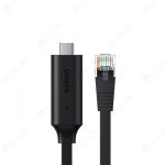 کابل Type C به LAN یوگرین مدل CM204 به طول 1.5 متر امکان اتصال اینترنت پرسرعت را فراهم می‌کند