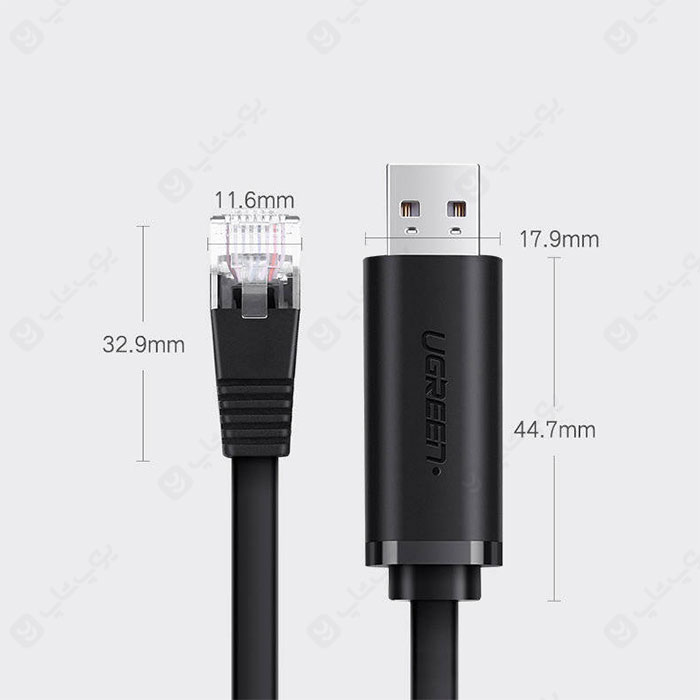 کابل USB به LAN یوگرین مدل CM204 به طول 1.5 متر با قابلیت اتصال به انواع دستگاه‌ها