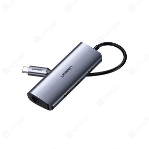 هاب 5 پورت Type-C به USB3.0 ،LAN و Type-C یوگرین مدل CM-252