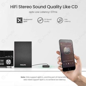 گیرنده بلوتوث صوتی یوگرین مدل CM-279 دارای قابلیت انتقال صدای HiFi می باشد.