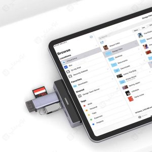 هاب 5 پورت Type C به USB 3.0 و HDMI با قابلیت PD یوگرین CM317 با استفاده راحت