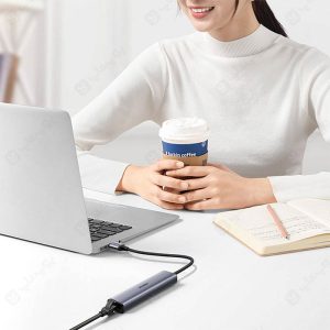 هاب 4 پورت Type C به USB 3.0 با پورت LAN یوگرین CM475 مناسب برای استفاده طولانی‌مدت