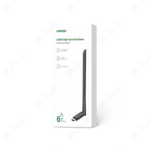 کارت شبکه بی سیم AC650 دو باند USB 2.0 یوگرین 90339 CM496 دارای طراحی جمع و جور می‌باشد