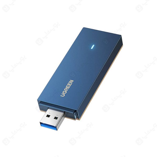 کارت شبکه بی سیم AX1800 دو باند USB 3.0 یوگرین 90340 CM499 امکان اتصال پایدار به اینترنت را فراهم می‌کند