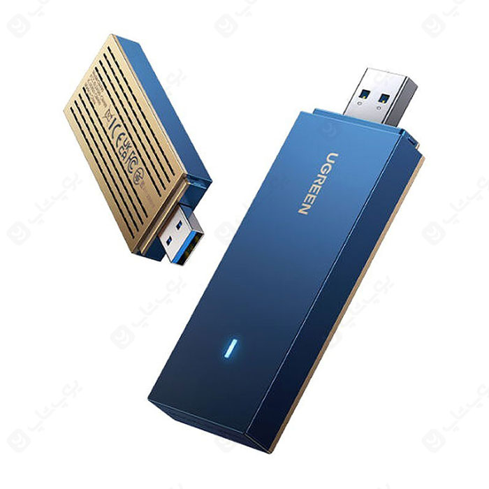 کارت شبکه بی سیم AX1800 دو باند USB 3.0 یوگرین 90340 CM499 با قابلیت تنظیم قدرت سیگنال