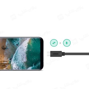 کابل افزایش طول Type-C یوگرین مدل ED008 مناسب برای شارژ و انتقال داده می باشد.