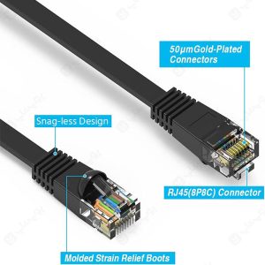 پچ کورد UTP Cat6 یوگرین مدل 50176 NW102 به طول 5 متر استفاده از رویه طلا برای رسانایی و اتصال با کیفیت تر است.