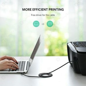 کابل تبدیل پرینتر USB 3.0 A به USB 3.0 B یوگرین مدل 10372 به طول 2 متر با استفاده بسیار آسان می باشد.
