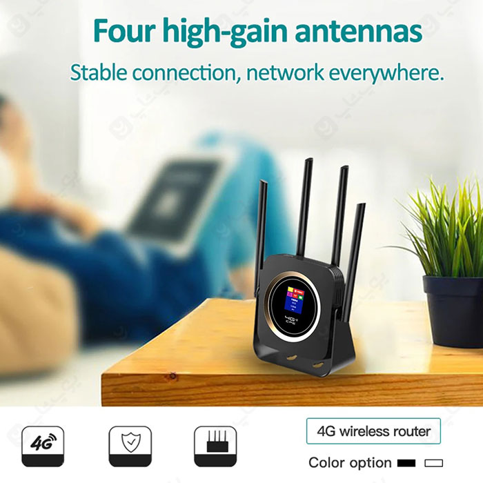 روتر 4G LTE مدل CPF903B-OY دارای طراحی زیبا می باشد.