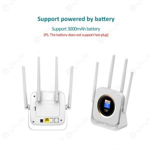 روتر 4G LTE مدل CPE903B-OY دارای باتری قابل شارژ می باشد.