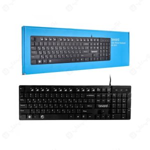 کیبورد سیمی بیاند مدل BK-2870 در بسته بندی مناسب قرار دارد.