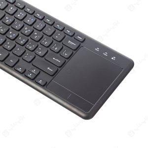 کیبورد تاچ پد دار بی سیم بیاند مدل BK-6801RF با تاچ پد قابل کنترل با 3 انگشت می باشد.
