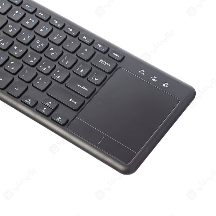 کیبورد تاچ پد دار بی سیم بیاند مدل BK-6801RF با تاچ پد قابل کنترل با 3 انگشت می باشد.