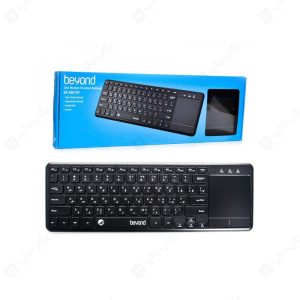 کیبورد تاچ پد دار بی سیم بیاند مدل BK-6801RF در بسته بندی مناسب قرار دارد.