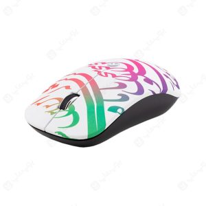 ماوس بی سیم بیاند مدل BM-4000RF به همراه قاب دارای طراحی زیبا با حروف فارسی نستعلیق است.