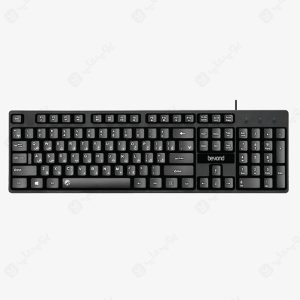 ست موس و کیبورد سیمی بیاند مدل BMK-3260 دارای کیبورد با طراحی ارگونومی است.