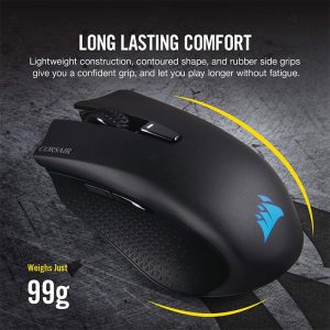 موس بی سیم گیمینگ کورسیر مدل Harpoon RGB با حسگر اپتیکال دقیق