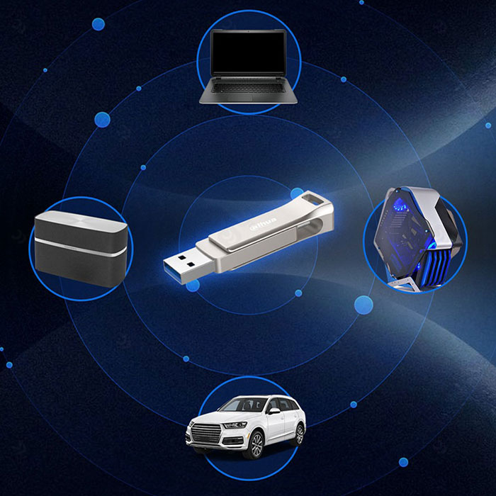فلش مموری OTG داهوا مدل P629 USB3.2 Gen1 ظرفیت 32 گیگابایت با سازگاری گسترده است.