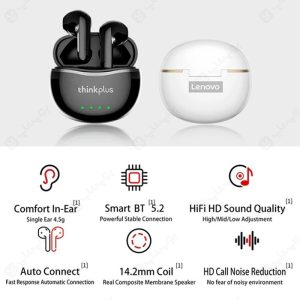 هندزفری بی‌سیم لنوو مدل ThinkPlus Live Pods X16 با قابلیت ضدآب بودن
