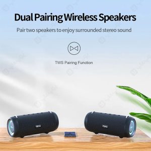 اسپیکر بلوتوثی میفا مدل A90 دارای قابلیت TWS است.