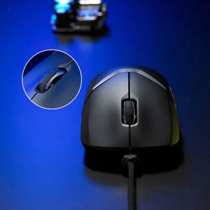 موس گیمینگ بی سیم رپو مدل VT9 دارای اسکرول با کیفیت است.