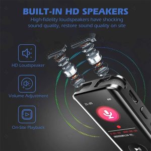 دستگاه ضبط صدا ریمکس مدل RP3 با اسپیکرهای کیفیت HD است.