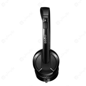 هدست سیمی رپو مدل H120 دارای طراحی ساده است.